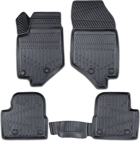 Set Față și Spate Covoare Auto 4 Bucăți Pentru Opel Corsa / Mokka Negre