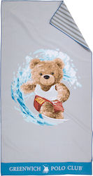 Greenwich Polo Club Junior Beach Towel 70x140 4179 Blue Grey