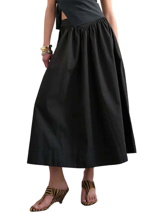 Midi Black Skirt