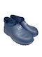 Ansin Men's Safety Wellies with Fur Blue