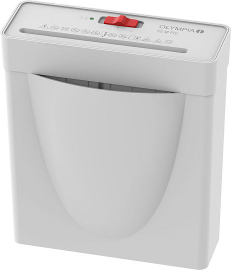 Olympia Document Shredder Strip Cut 6 Sheets with Bin 8.1lt