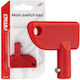 Amio Central Switch Battery Power Key Plastic Red 1 Piece