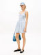 Καλοκαιρινό Mini Φόρεμα Τζιν Light Blue