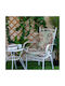 Be Comfy Waterproof Garden Chair Cushion Floral Petrol 42x42cm