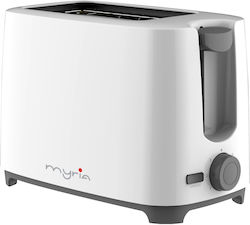 Myria Φρυγανιέρα 2 Θέσεων 700W Λευκή