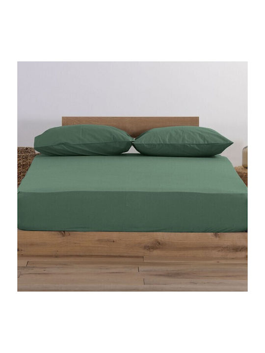 Nef-Nef Homeware Jersey Σεντόνι King Size με Λά...