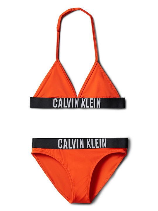 Calvin Klein Intense Power Παιδικό Μαγιό Μπικίνι Orange