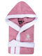 Greenwich Polo Club Παιδικό Μπουρνούζι Essential 8619 Ροζ με Κουκούλα