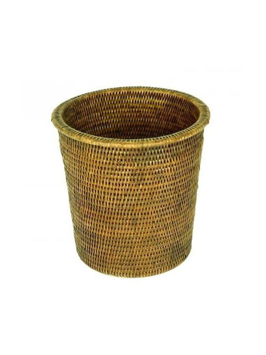 Кошче За Отпадъци Хартия Ратан Кафяво 23/20x23 См
