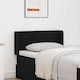 vidaXL Fabric Bed Headboard Black 40.5cm