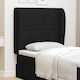 vidaXL Fabric Bed Headboard Black 80cm