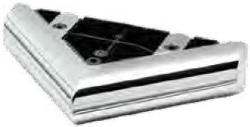 Dreamwell Kunststoff Möbelbein 17x17x4cm Silber