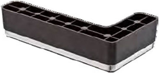 Dreamwell Plastic Furniture Leg 12x22x5cm Silver