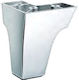 Dreamwell Plastic Furniture Leg 9x9x10cm Silver