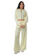 Yellow Set Wide-Leg Cropped Jacket