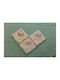 Figlio Bino Margine Swaddle Blanket Albastru Deschis