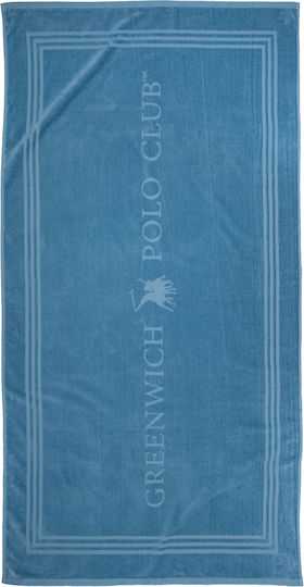 Greenwich Polo Club Beach Towel Cotton Dusty Blue 170x90cm
