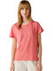 Megan Damen Bluse Koralle Pfirsich