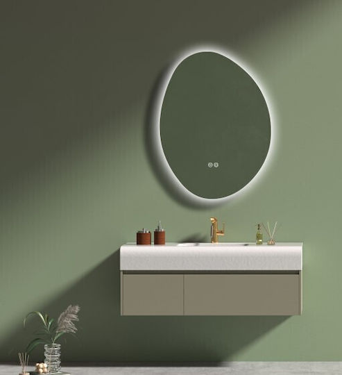Badezimmerspiegel LED Berührung Mirrorlux Ianthe S-4945 Asymmetrisch 800x600mm