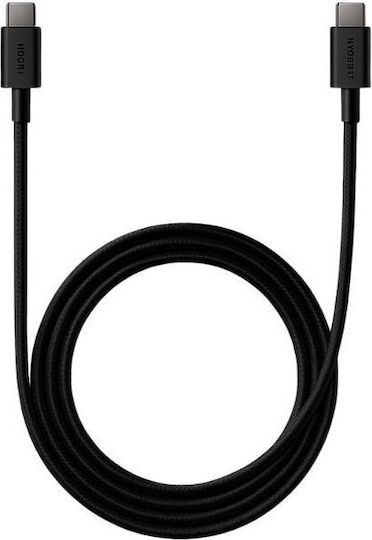 Xiaomi Braided USB 2.0 Cable USB-C Male - USB-C Black BHR087AGL