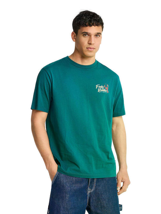 Funky Buddha T-shirt Petrol Blue