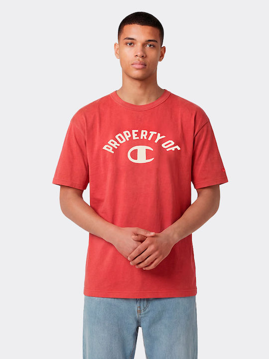 Champion Crewneck T-shirt Κόκκινο