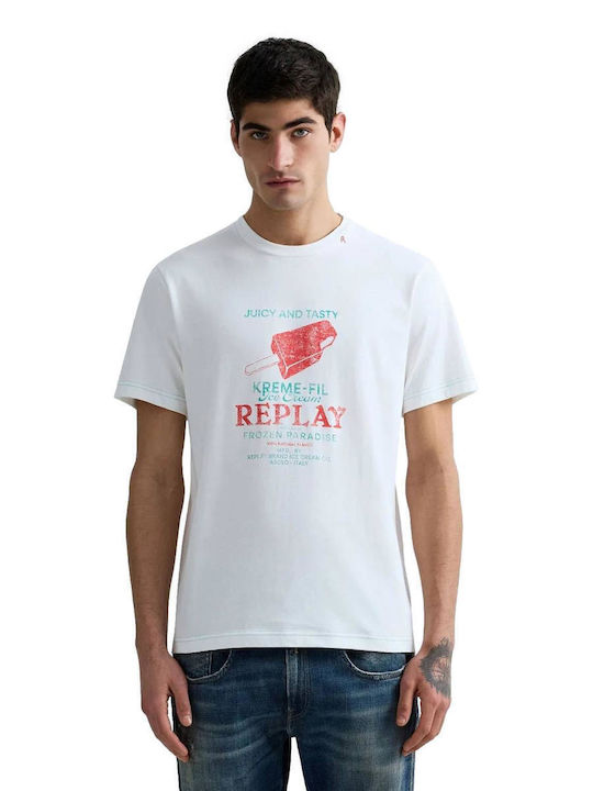 Herrenblusen T-Shirt Weiß