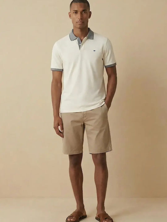 Fynch Hatton Fynch Hatton Herrenblusen Kurzarm Polo Offwhite-Gra Fynch Hatton Fynch Hatton Herrenblusen Kurzarm Polo Offwhite-Gra