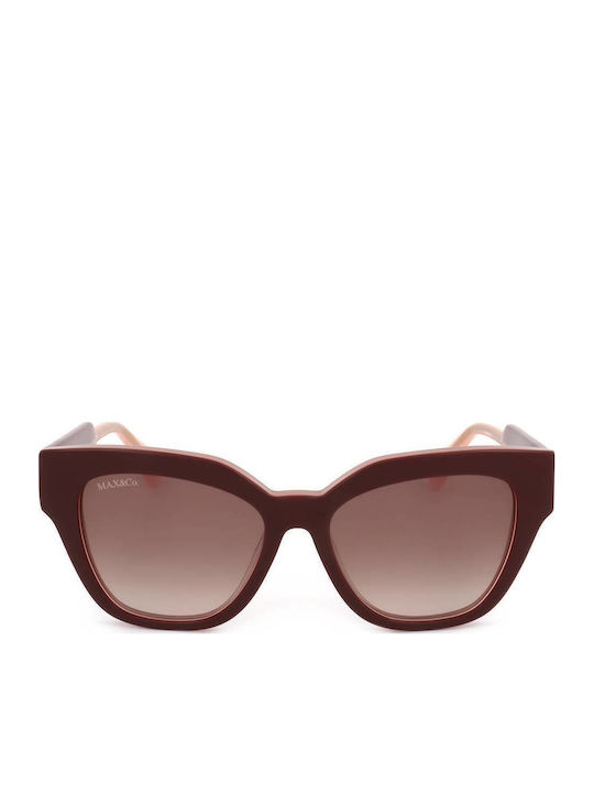 Max & Co Woman Sunglasses With Black Frame And Burgundy Lens MO0059 71F