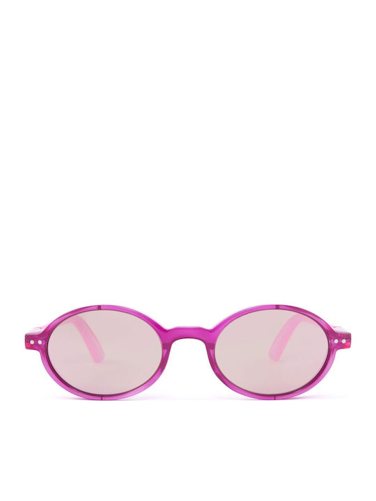 Sun's Good Pink Sunglasses with Horn-Rimmed Frame Sun's Good Pink Sunglasses with Horn-Rimmed Frame