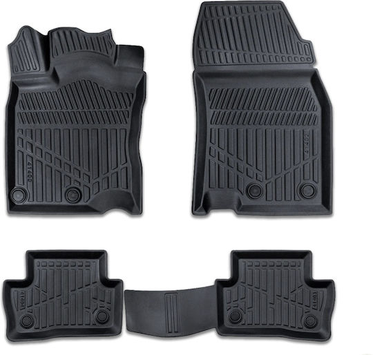 Covoare Auto Partea Din Spate 4 Bucăți Pentru Nissan Qashqai Ford Edge 2014-2020 Negre