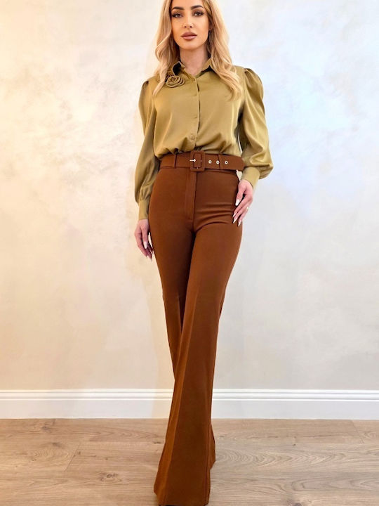 Women's Brown Suit in Slim Fit