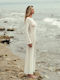 Rock Club Women's Maxi Beach Dress White