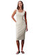 Summer Midi Knitted Dress Cream LV047F257G P4P
