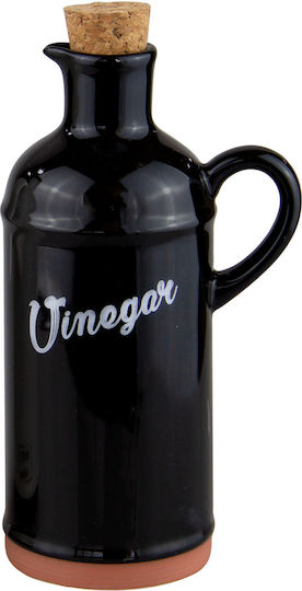Porcelain Bottle Vinegar Hella Black 430ml