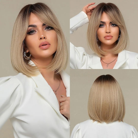 Animis Beauty Perucă Cu Păr Sintetic În Culoare Blondă 36cm
