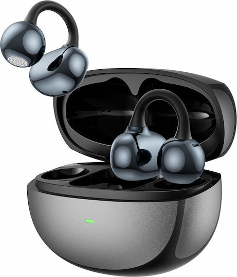Wiwu Ai306 Open Ear Bluetooth Handsfree Ακουστικά με Θήκη Φόρτισης Μαύρα