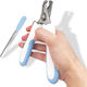 Ideaplus Pet Hundekrallenschere Nagelknipser Metall Trimmer-Hellblau