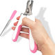 Pet Nail Clipper Metal Trimmer Pink