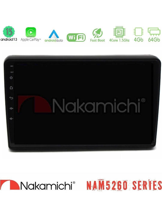 Nakamichi Car Audio System for Citroen C5 2008-2019 Bluetooth USB AUX WiFi GPS Apple CarPlay Android Auto with 10" Touch Screen