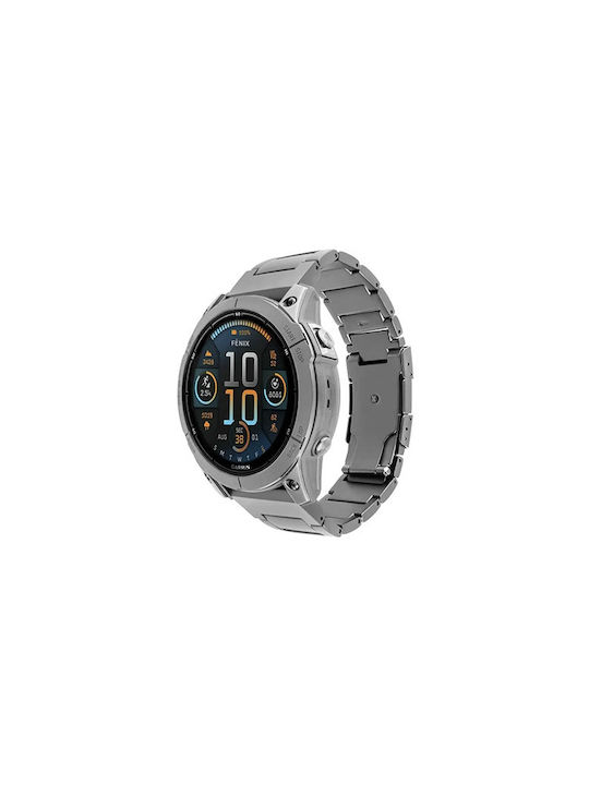 Fixed Λουράκι Ανοξείδωτο Ατσάλι Ασημί (Garmin Quickfit 26mm)