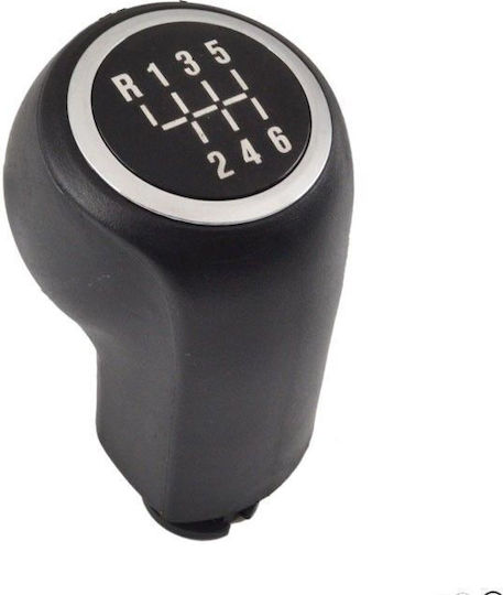 Shift Knob Gear Lever Marked Black Chrome Opel Astra H Corsa D Zafira B 6 Speeds Opel