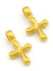 Μεταλλικος Σταυρος 10x12mm Επιχρυσο Gr 24k Συσκευασια 10 Τεμ