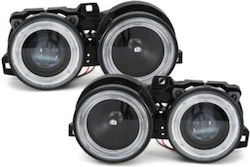Front Headlights Bmw E30 1982-1994 Black Without H7 Bulbs Set 2pcs Oem Front Headlights Bmw E30 1982-1994 Black Without H7 Bulbs Set 2pcs Oem