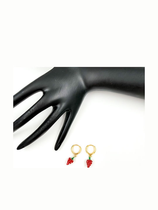 Irene Vilou Earrings Hoops Gold Plated Steel