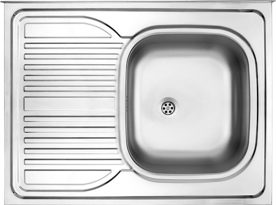 Deante Tango Chiuvetă Îngropată Stângă Inox cu Baterie 60x60cm Gri