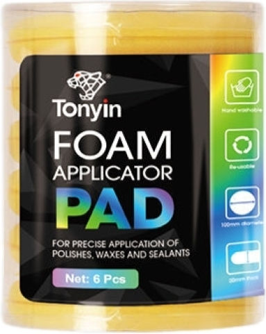 Tonyin Σφουγγάρια Applicator Καθαρισμού για Αμάξωμα 6τμχ