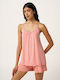 Vamp Καλοκαιρινό Babydoll Pink Tan