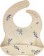 Queen Mother Waterproof Silicone Bib with Pocket Beigie for 6 m+