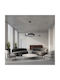 kelvo Barchetta Black LED Pendant Ceiling Light with Adjustable Warm to Cool White Light 48x48cm